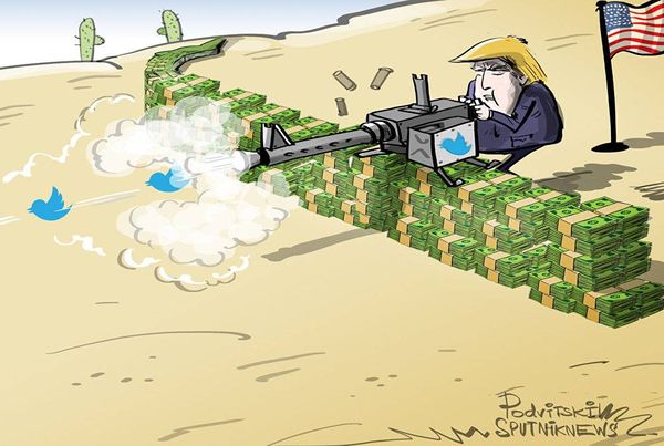 ترامب يقصف بتغريدات جديدة حول "الجدار الفاصل"
