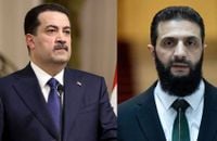 السوداني والشرع بحثا تأمين الحدود والتصدي لـ 