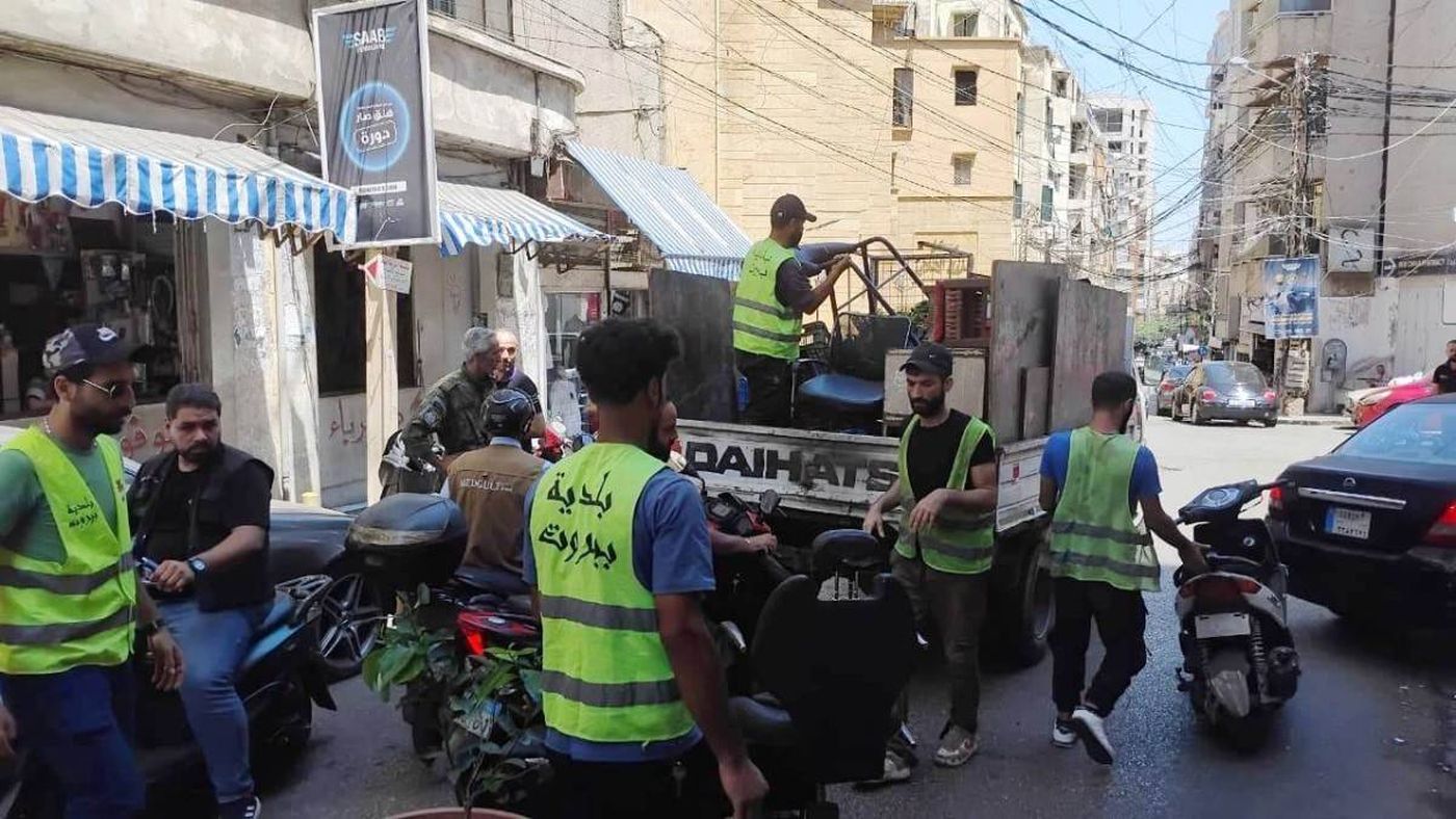 الأرصفة تعود للمشاة... بلدية بيروت تزيل التعديات المخالفة