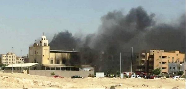 الثاني خلال 3 أيام.. حريق هائل يدمر كنيسة الأنبا بيشوي في مصر