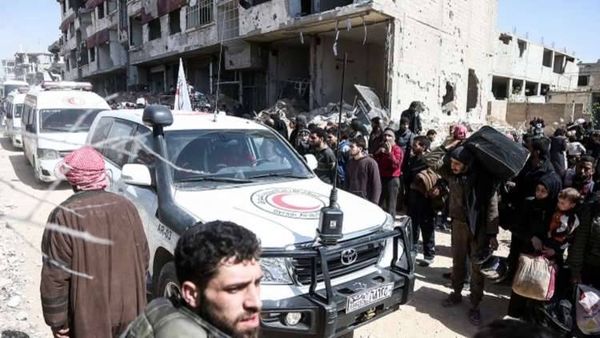 كم بلغ عدد المدنيين الذين خرجوا من الغوطة الشرقية حتى الان؟