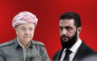 الشرع وبارزاني يبحثان التطورات في سوريا