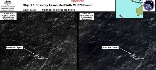إشارة جديدة في منطقة البحث عن الطائرة الماليزية
