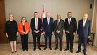 رجي يبحث مع وفد أردني دعم سيادة لبنان وتعزيز العلاقات بين البلدين