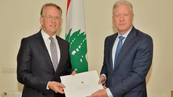 رجي يتسلّم أوراق اعتماد سفيري فرنسا ونيجيريا الجديدين