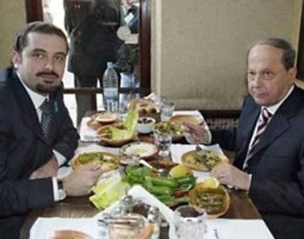 الحريري اوكل جنبلاط بتهدئة الامور مع الجنرال
