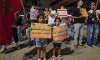 متضامنون مع فلسطين ينظمون تظاهرة في المغرب رفضاً لزيارة مسؤولة إسرائيلية