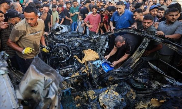 استشهاد فلسطيني وابنته بقصف إسرائيلي استهدف سيارة في غزة