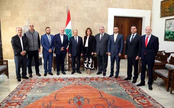 زيارة رياضية الى رئيس الجمهورية العماد ميشال عون