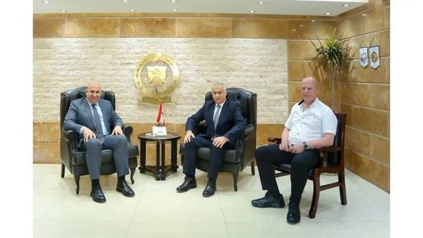 خريش يبحث مع طرابلسي سبل تعزيز قدرات الدفاع المدني
