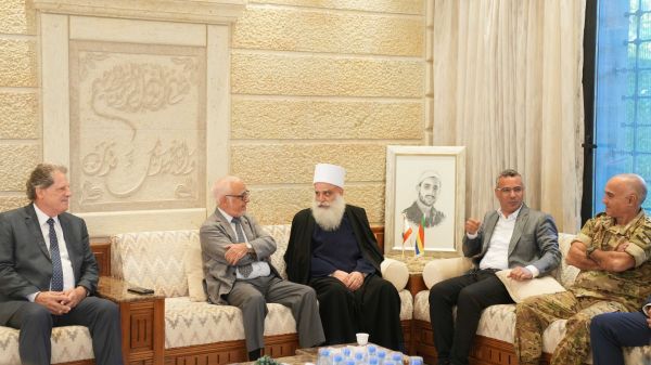 "مالطا لبنان" وشيخ العقل يبحثان تنمية الشوف وتعزيز الصمود