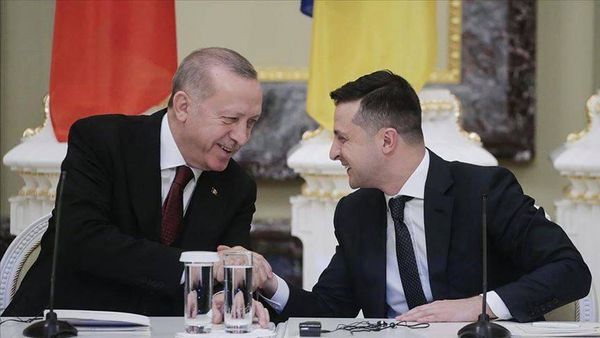 أردوغان وزيلينسكي يبحثان تطورات الأزمة الأوكرانية