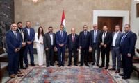 عون : ملف الترسيم قطع شوطاً مُتقدّماً لما فيه مصلحة لبنان
وأتمنى على مَن يخلفني استكمال تنفيذ عمليّة مُكافحة الفساد