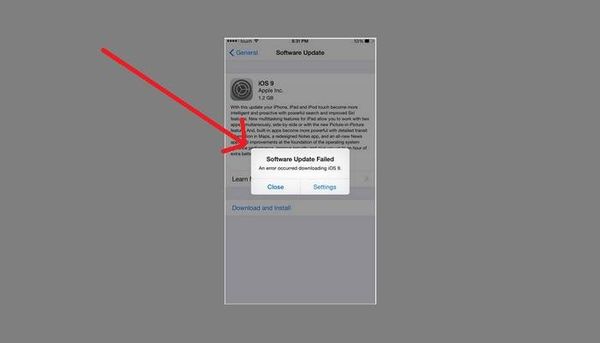 هل واجهتم هذه المشكلة في تنزيل ios9