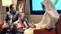 برقية شُكُر من وزير الاعلام الكويتي الى المكاري