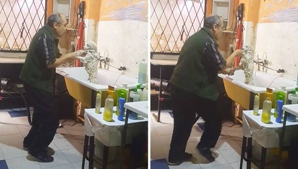 شاهد.. صورته زوجته سراً فحظي الفيديو بملايين المشاهدات