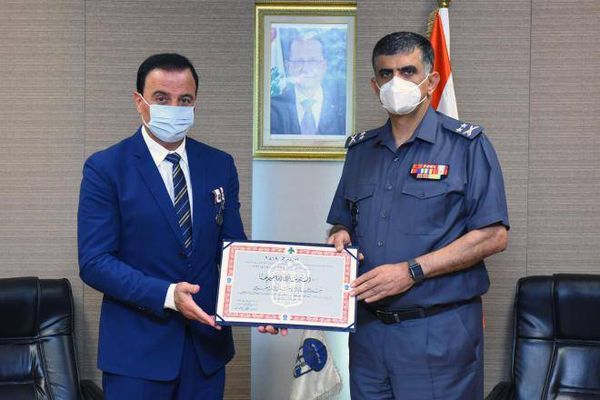 اللواء عثمان استقبل الأستاذ شارل إبراهيم حنّا على رأس وفد