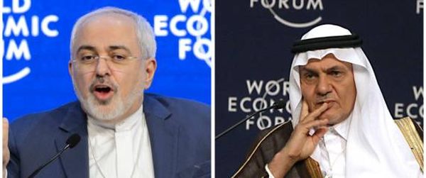 سجال ساخن بين الأمير تركي الفيصل ووزير الخارجية الإيراني في دافوس