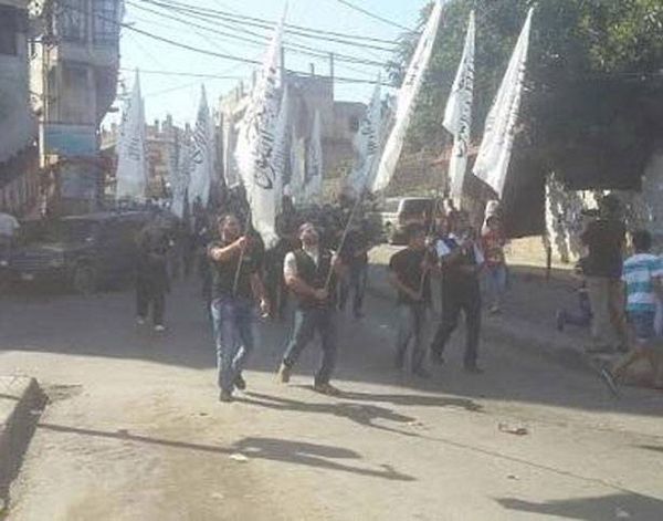 تظاهرة في طرابلس احتجاجاً
على التدخل الروسي في سوريا