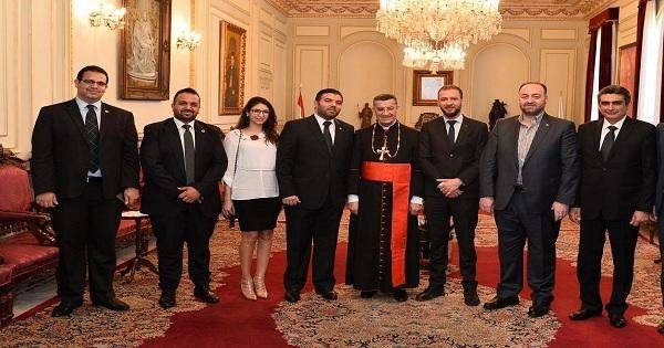 وفد من قيادة الديمقراطي زار البطريرك الراعي في بكركي