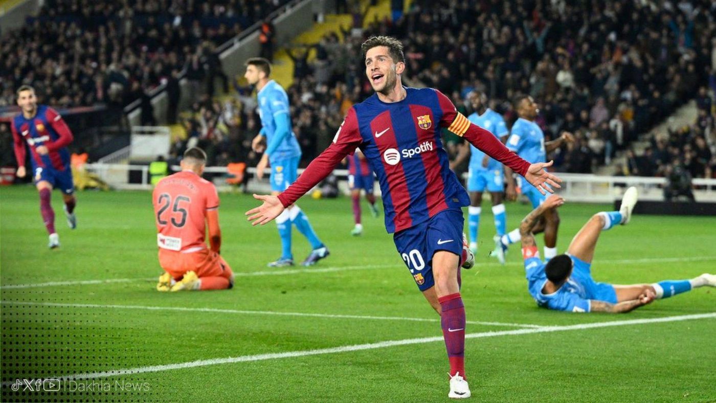 برشلونة يخرج بانتصار من عنق الزجاجة من امام الميريا