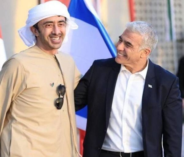 لابيد لبن زايد: معا نغيّر وجه الشرق الأوسط