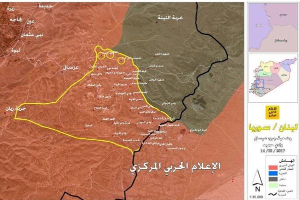 3 مناطق شرق عرسال خالية من أي وجود مسلّح