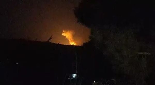 غارة إسرائيلية على منطقة وادي السلوقي في جنوب لبنان.