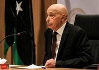 عقيلة صالح يقدم أوراق ترشحه لانتخابات الرئاسة
