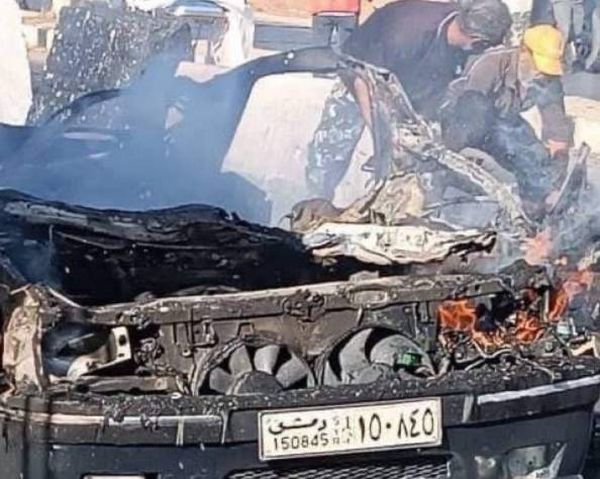 شهيدان في عدوان للاحتلال استهدف سيارةً على طريق القنيطرة - دمشق