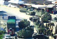 14 آذار ترفض اقتراحات السيد نصرالله بشأن الحكومة والتسوية ...
اجتماع سليمان ــ ميقاتي ــ قهوجي والجيش لن ينسحب بعد اليوم من محاور طرابلس ...
اللواء ابراهيم يعلن أن شخصاً اطلعه على معلومات بشأن مكان المطرانين ...
تفجيرا المسجدين في طرابلس موضع تجاذب كلامي ولا وفاق بين عيد ونواب المدينة