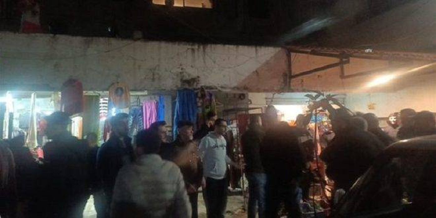 انهيار جزء من مبنى سكني في البسطا