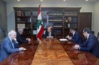 توافق بين عون وحجار وبو حبيب على عدة نقاط في موضوع النازحين