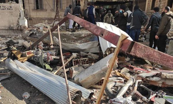 انفجار مستودع أسلحة شمالي إدلب