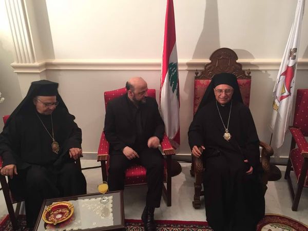 وفد قواتي برئاسة الرياشي هنأ العبسي باسم جعجع بانتخابه بطريركا