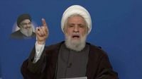 بدء كلمة أمين عام حزب الله الشيخ نعيم قاسم في المهرجان النبوي المركزي "رسول الأحرار" بمناسبة المولد النبوي الشريف في باحة عاشوراء بالضاحية الجنوبية لبيروت.