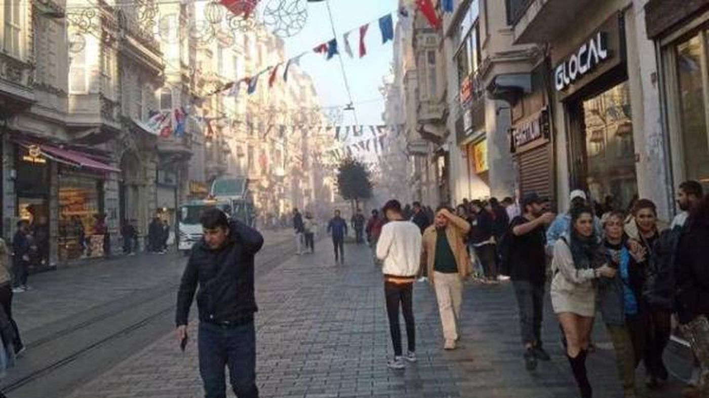 بالفيديو-لحظة اعتقال المتهمة بتفجير إسطنبول