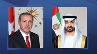 إستقبله اردوغان... رئيس دولة الإمارات في تركيا في زيارة عمل