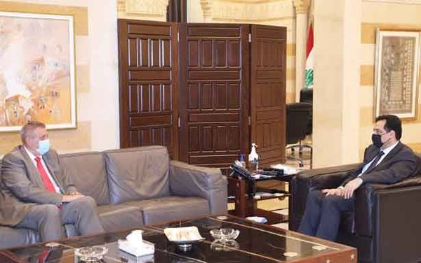 التقى حواط وأوهانيان ووفدي العمالي وأوجيرو دياب عرض وكوبيتش ملف المساعدات الدوليّة