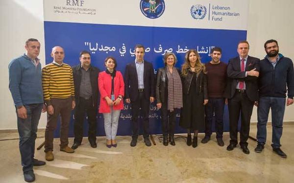معوض دشن مشروع إنشاء
خط صرف صحّي في مجدليا