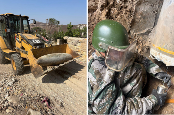 الجيش يفكك صواريخ وقنابل غير منفجرة ببلدات في الجنوب