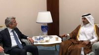 وليد فياض بحث امكانية مساعدة قطر للبنان في شؤون الطاقة