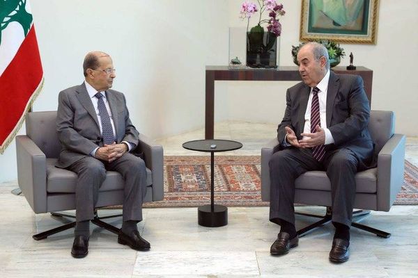 عون استقبل علاوي ورئيس مجلس ادارة شركة كلوب لامارينا