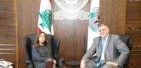 عكر عرضت مع يان كوبيتش التطورات المتعلقة بمفاوضات ترسيم الحدود