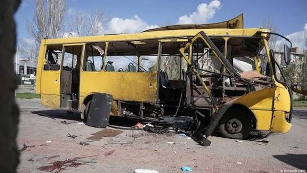 هجوم روسي بطائرة مسيّرة على حافلة يقتل 5 أشخاص في أوكرانيا