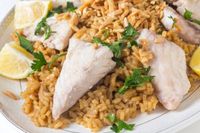 طريقة عمل أرز الصيادية