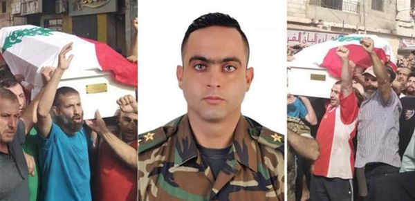 خطيبة الملازم أوّل حسن فرحات تنشر صورة لهما قبل استشهاده بساعات: "كنت معجوق فيي!" (صورة)