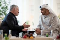 رئيس دولة الإمارات يستقبل ملك الأردن