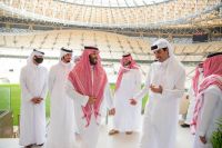 بالصور- محمد بن سلمان يزور استاد لوسيل في الدوحة!
