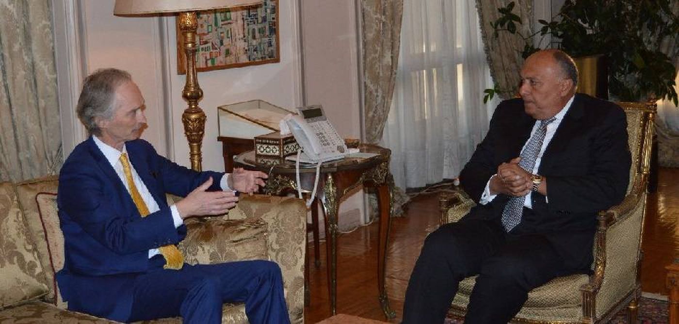 شكري وبيدرسون يبحثان سبل الدّفع بالحلّ السّياسي في سوريا